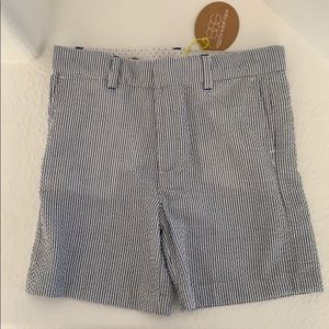 NWT Egg New York boys seersucker shorts size 5 yrs